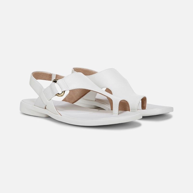 Naturalizer Women's SOUL Freya Sandal - White Faux Leather