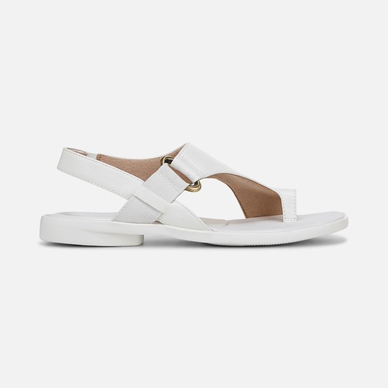 Naturalizer Women's SOUL Freya Sandal - White Faux Leather