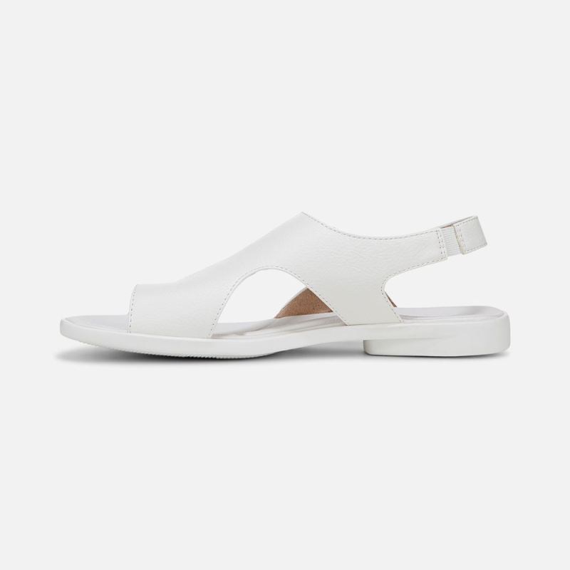Naturalizer Women's SOUL Freya Sandal - White Faux Leather