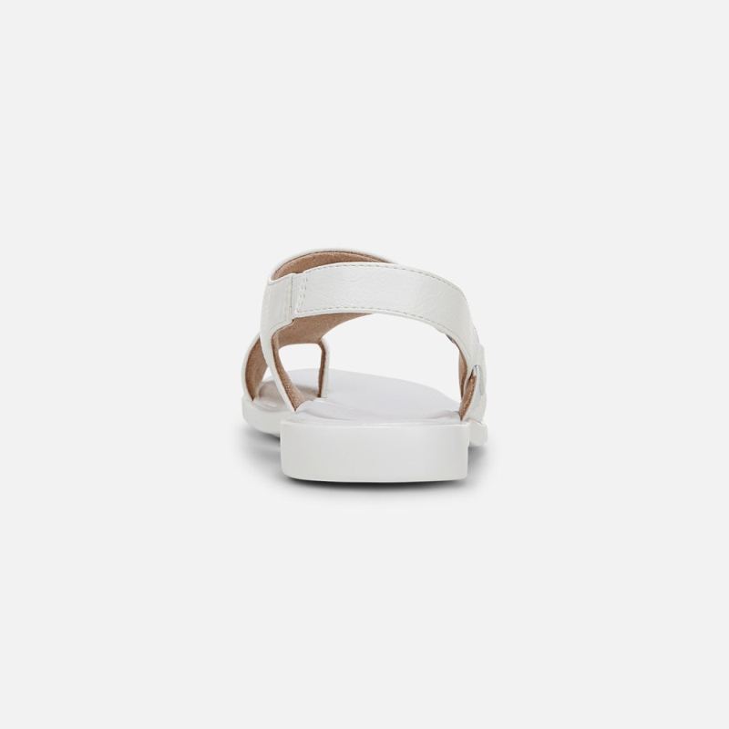 Naturalizer Women's SOUL Freya Sandal - White Faux Leather