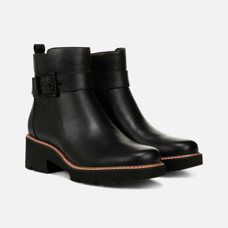 Naturalizer Women's Darry Strap Bootie - Black Leather