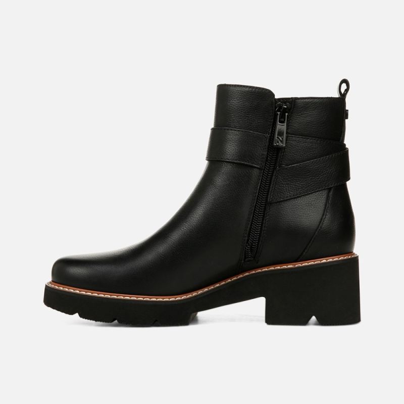 Naturalizer Women's Darry Strap Bootie - Black Leather