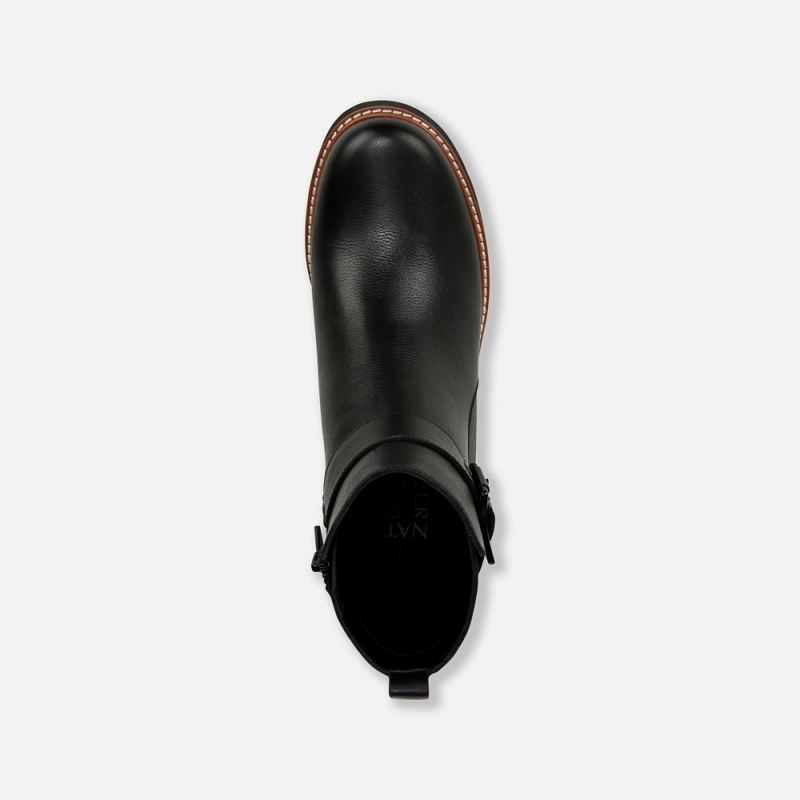 Naturalizer Women's Darry Strap Bootie - Black Leather