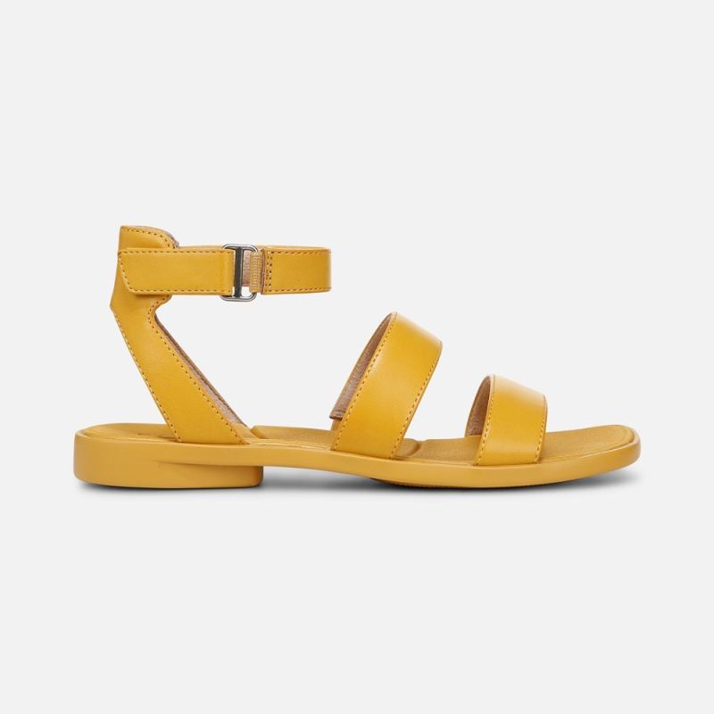 Naturalizer Women's SOUL Fiesta Strappy Sandal - Yellow Faux Leather