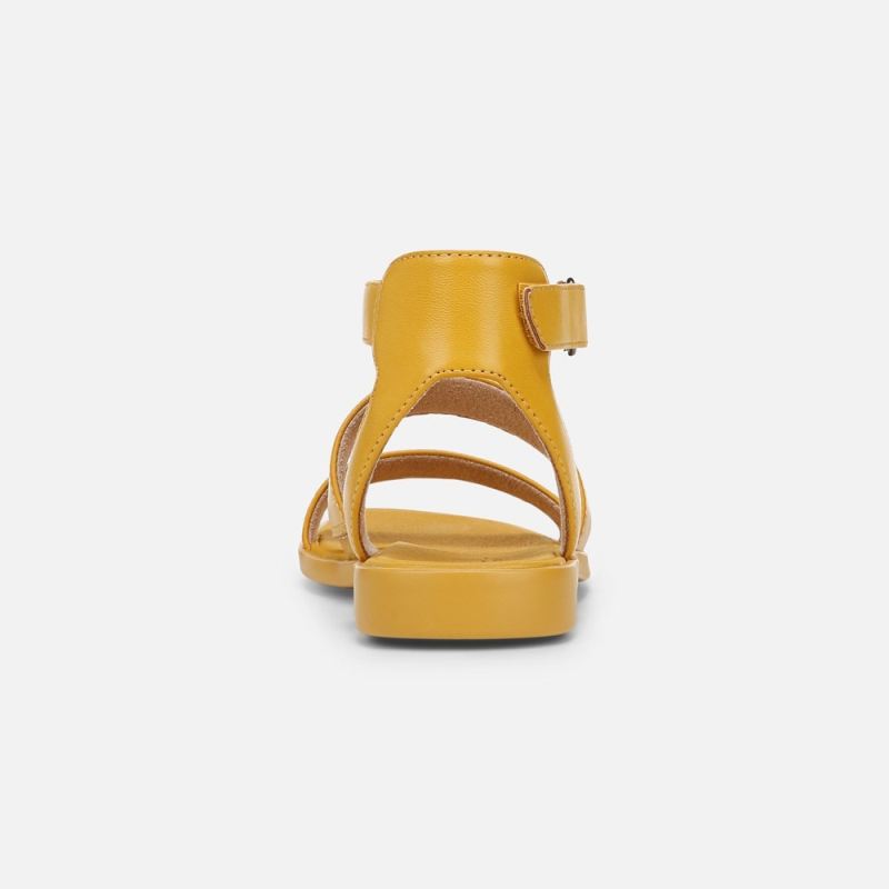 Naturalizer Women's SOUL Fiesta Strappy Sandal - Yellow Faux Leather