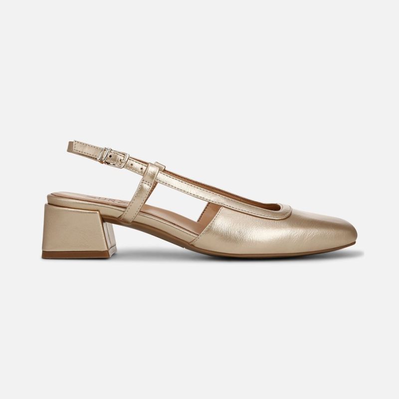Naturalizer Women's Harper Slingback - Gold Faux Leather