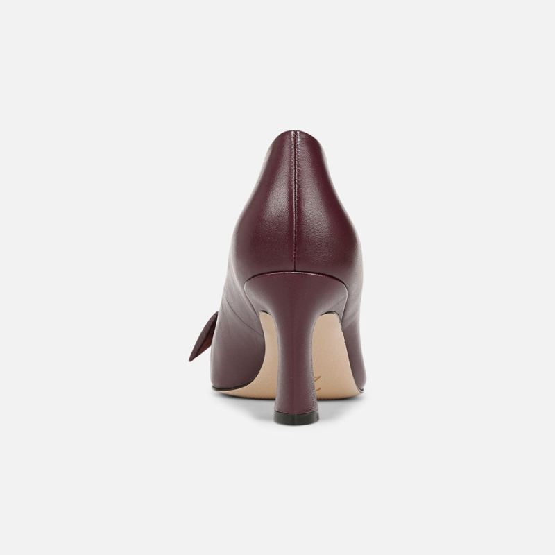 Naturalizer Women's 27 EDIT Emery Bow Pump - Deep Plum Purple Leather