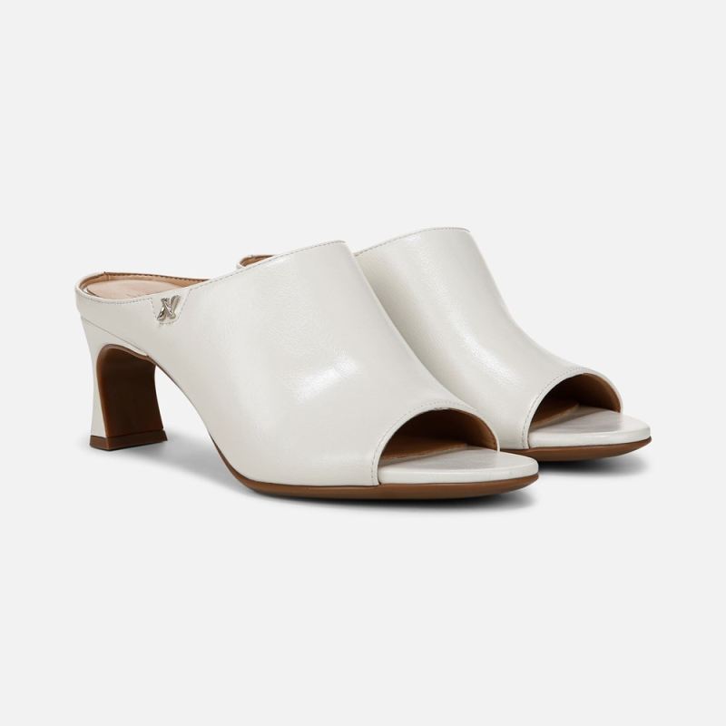 Naturalizer Women's Imogen Dress Sandal - Warm White Faux Leather