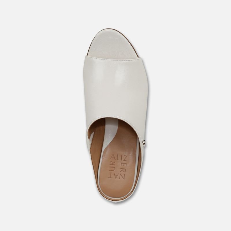 Naturalizer Women's Imogen Dress Sandal - Warm White Faux Leather