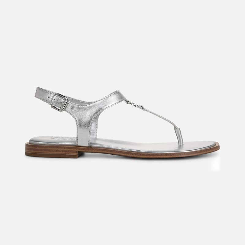 Naturalizer Women's Lizzi Sandal - Silver Faux Leather