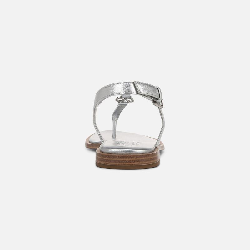 Naturalizer Women's Lizzi Sandal - Silver Faux Leather