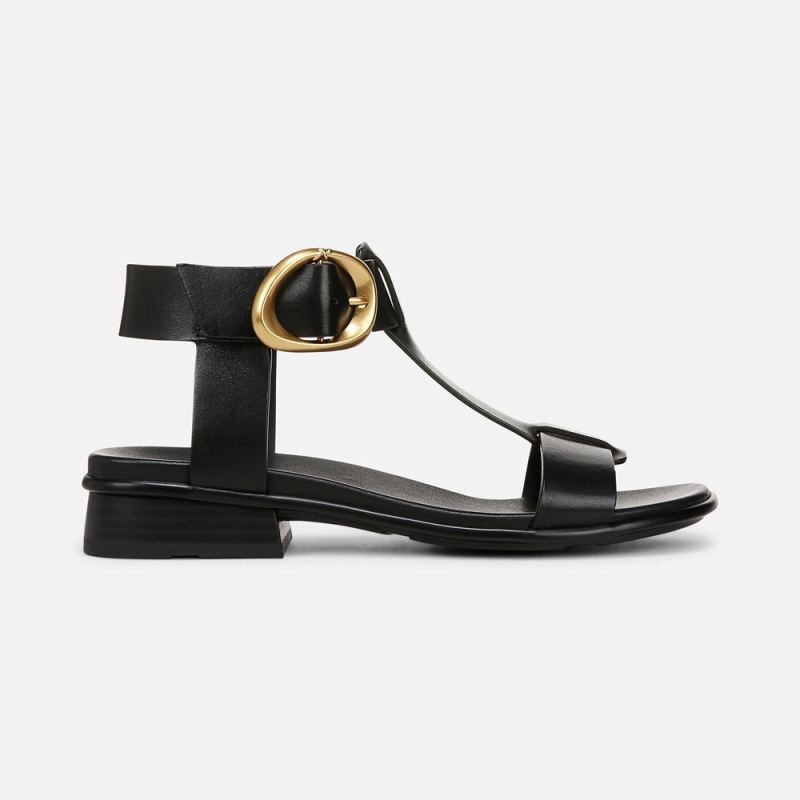 Naturalizer Women's Brandy Sandal - Black Leather