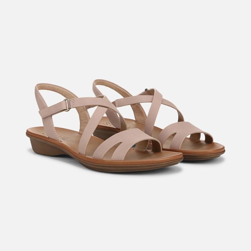 Naturalizer Women's SOUL Shenna Sandal - Vintage Mauve Faux Nubuck