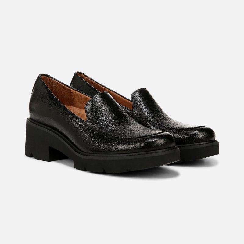 Naturalizer Women's Cabaret Loafer - Black Faux Leather