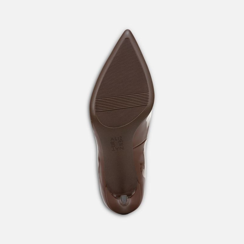 Naturalizer Women's Anna Pump - Cappuccino Patent Faux Leather