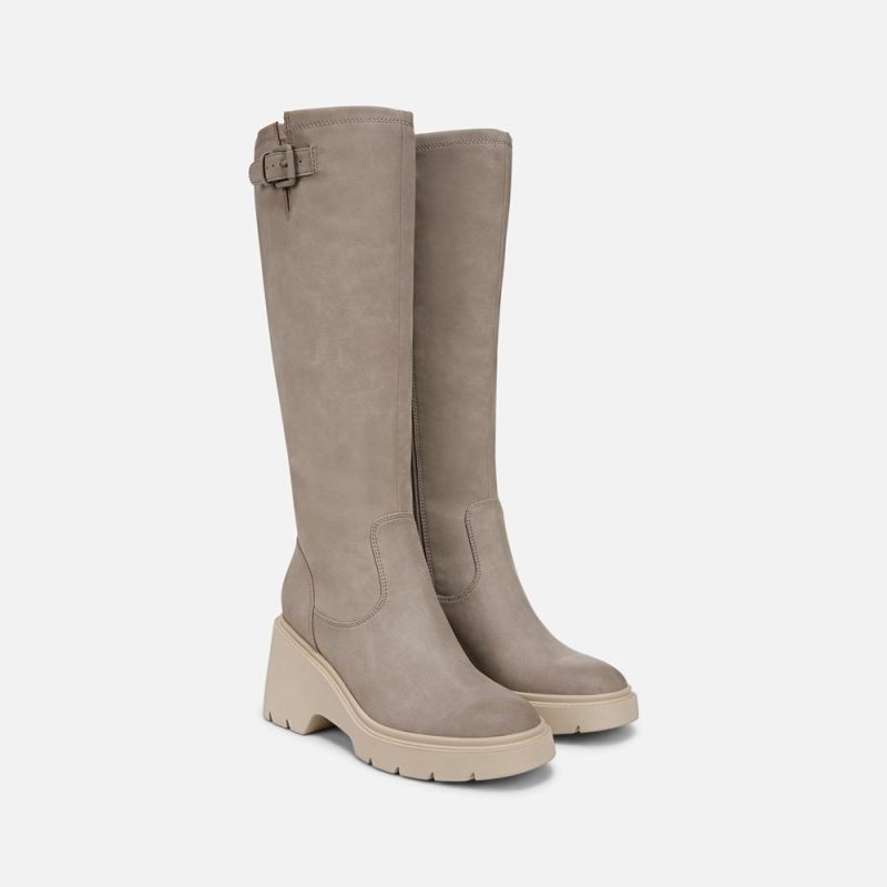 Naturalizer Women's Soul Cache Knee High Boot - Dove Grey Faux Leather