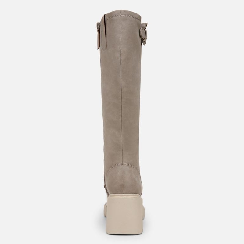 Naturalizer Women's Soul Cache Knee High Boot - Dove Grey Faux Leather