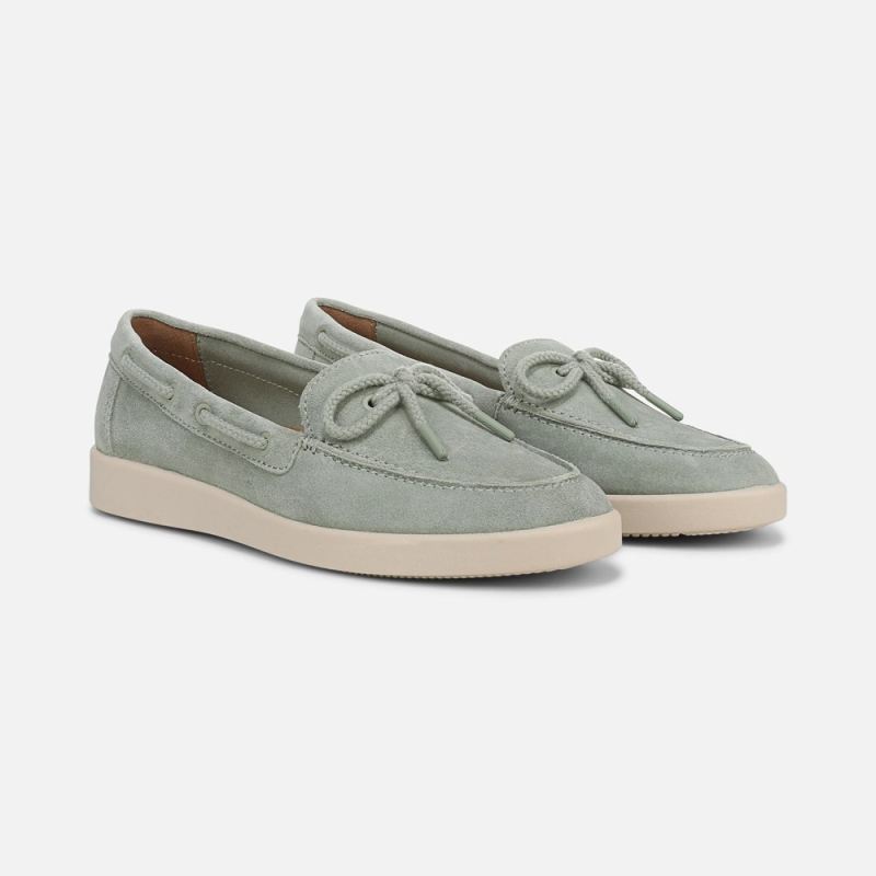 Naturalizer Women's Keel Boat Shoe - Pistachio Green Suede