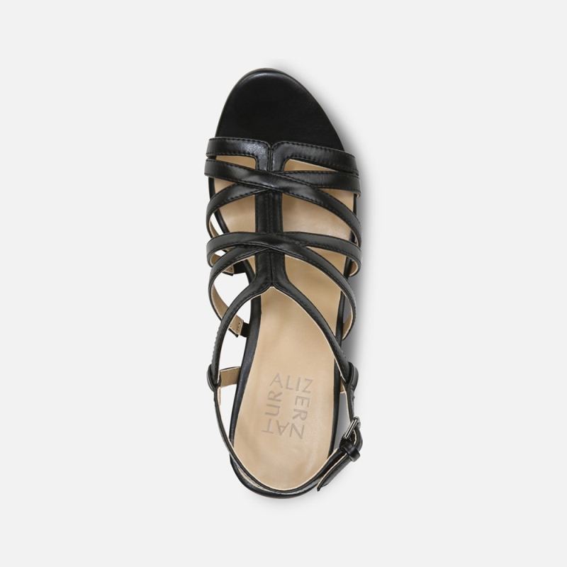 Naturalizer Women's Baylor Dress Sandal - Black Synthetic