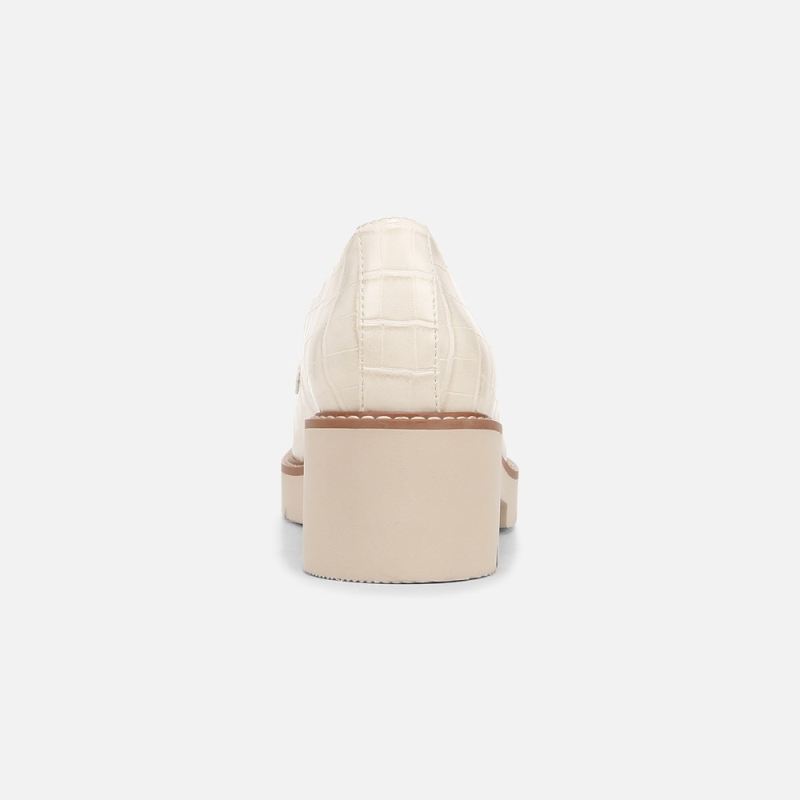 Naturalizer Women's Cabaret Loafer - Porcelain Croco Faux Leather