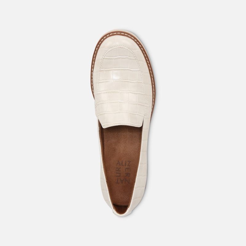 Naturalizer Women's Cabaret Loafer - Porcelain Croco Faux Leather