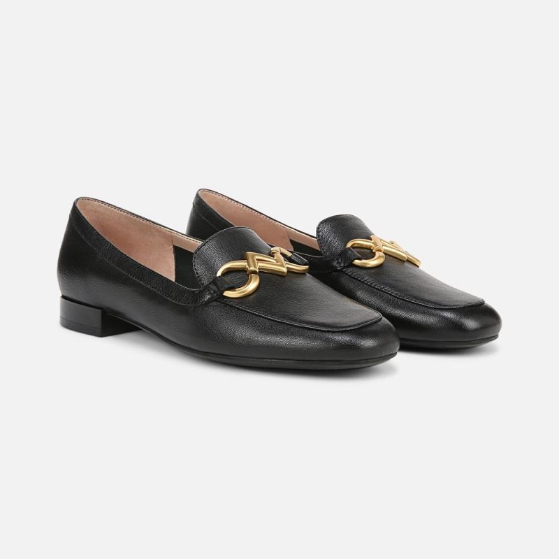 Naturalizer Women's Jovie Bit Loafer - Black Leather