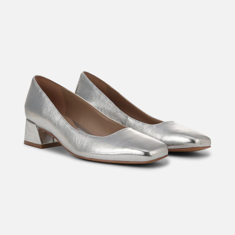 Naturalizer Women's Jayla Pump - Silver Leather