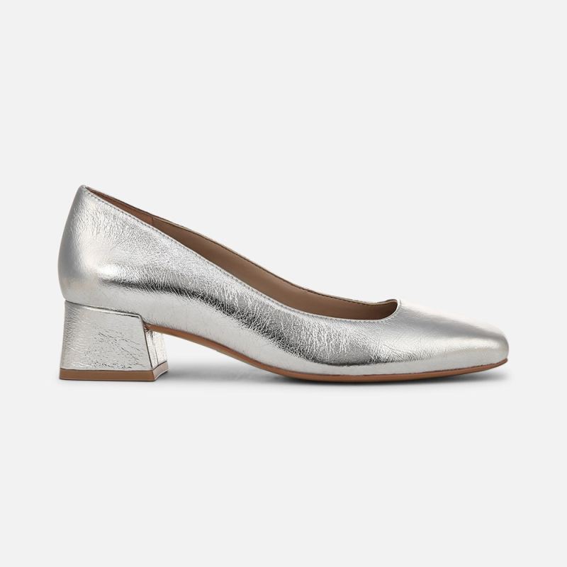 Naturalizer Women's Jayla Pump - Silver Leather