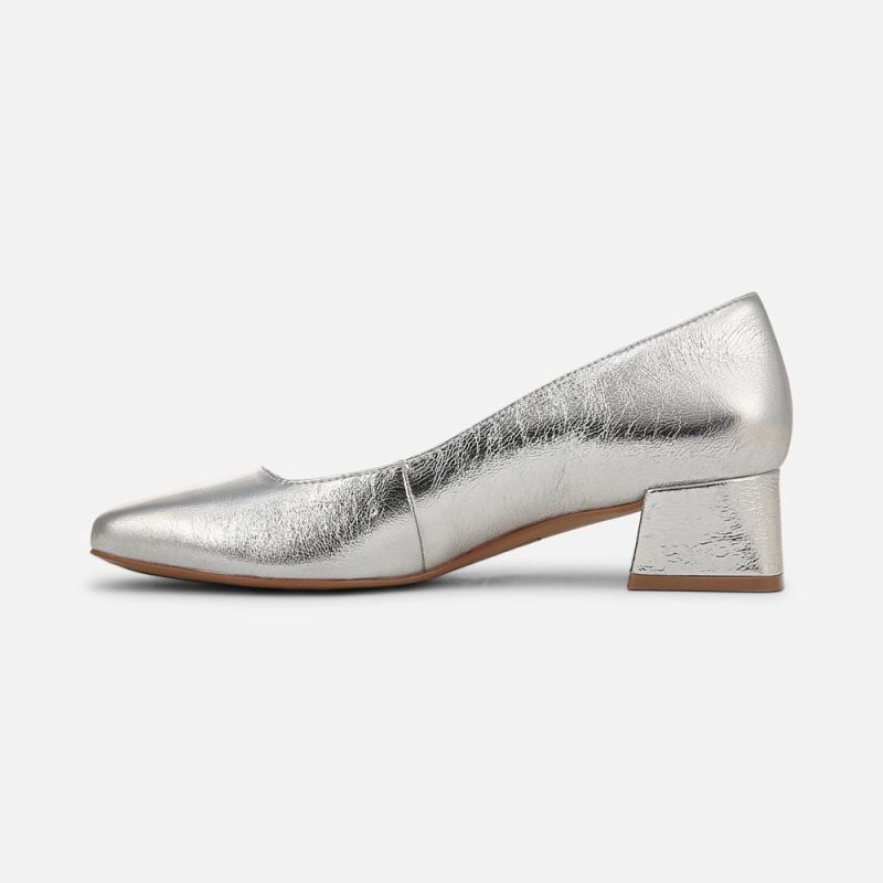 Naturalizer Women's Jayla Pump - Silver Leather