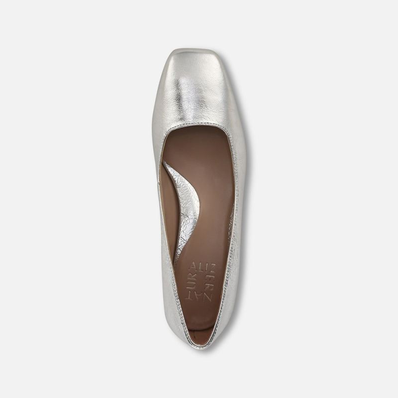 Naturalizer Women's Jayla Pump - Silver Leather