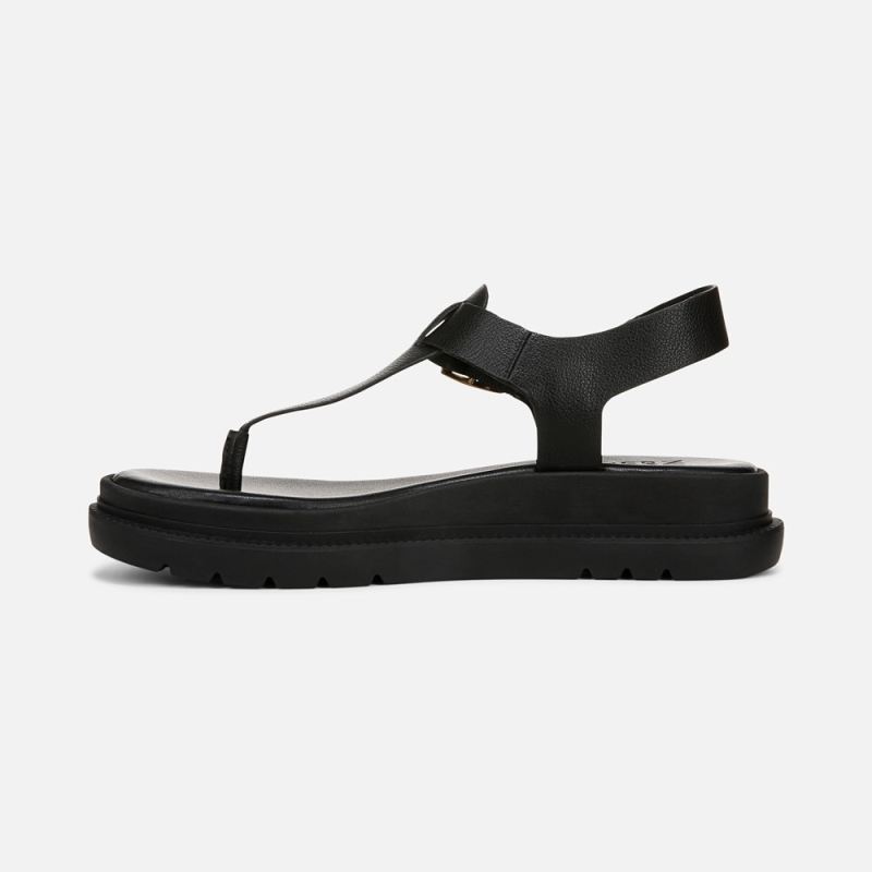 Naturalizer Women's Alyssa Sandal - Black Faux Leather