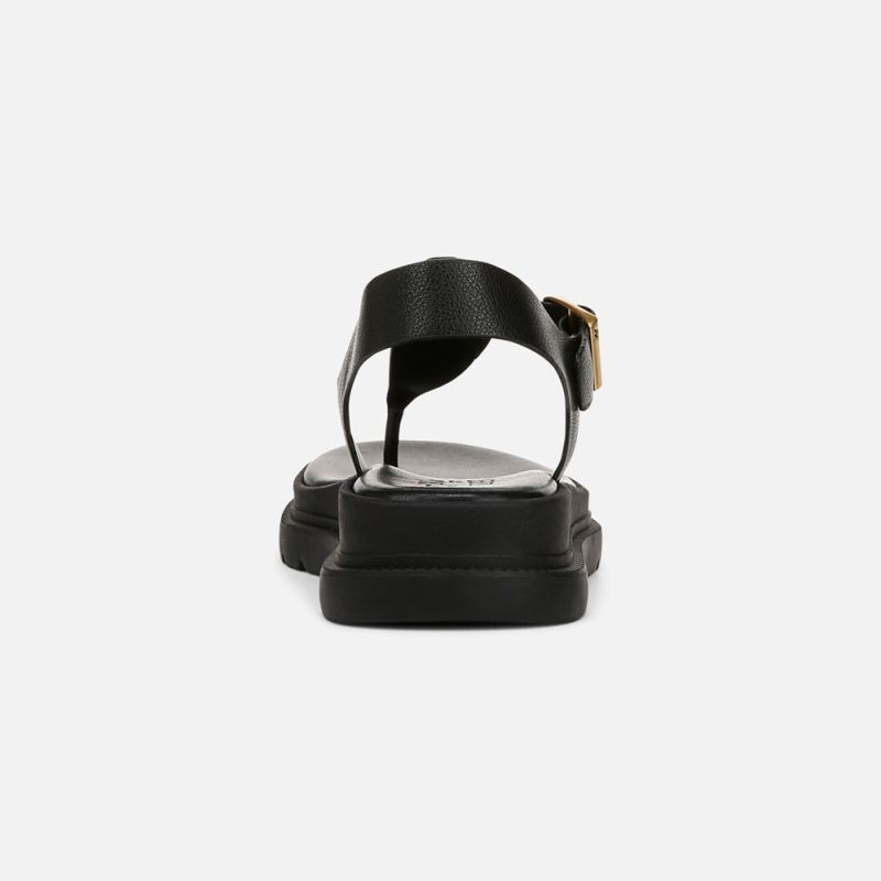 Naturalizer Women's Alyssa Sandal - Black Faux Leather