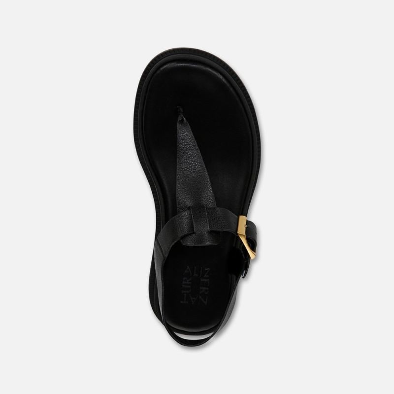 Naturalizer Women's Alyssa Sandal - Black Faux Leather