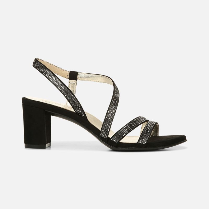 Naturalizer Women's Vanessa Dress Sandal - Black Fabric