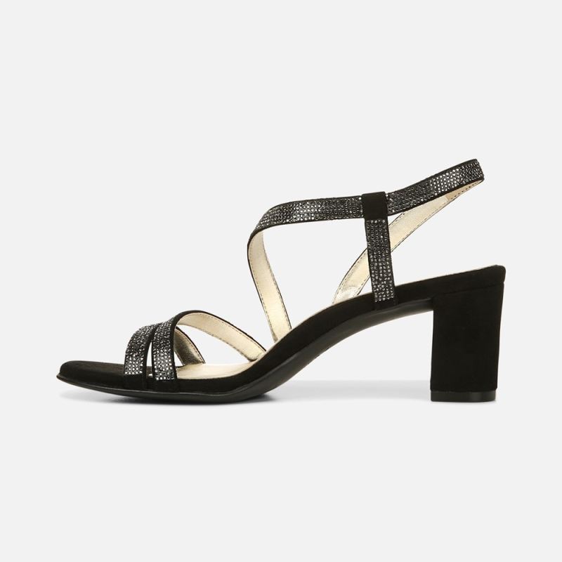 Naturalizer Women's Vanessa Dress Sandal - Black Fabric