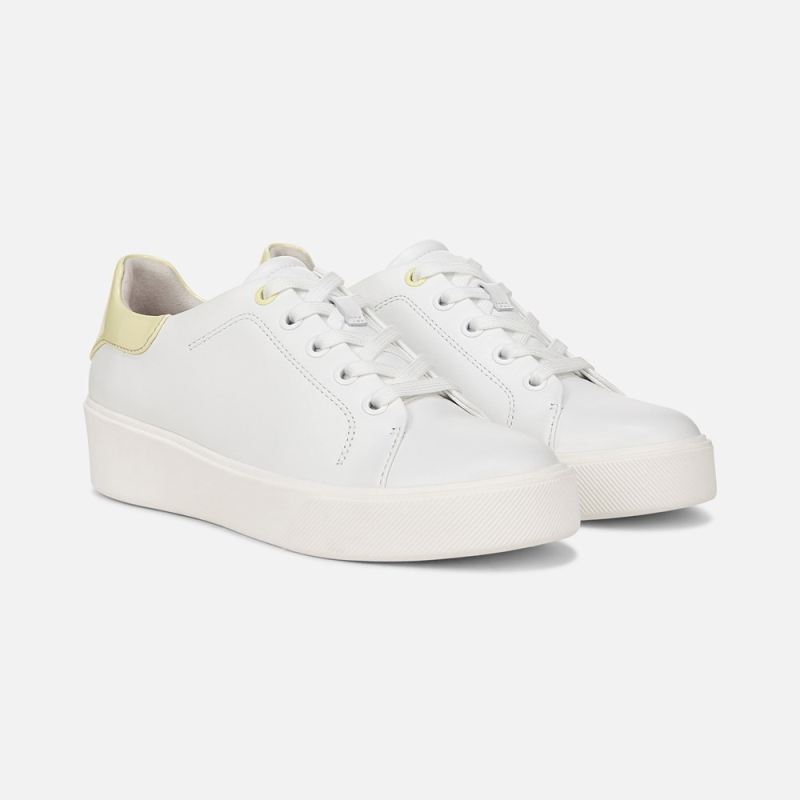 Naturalizer Women's Morrison 2.0 Lace Up Sneaker - White/Pastel Lime
