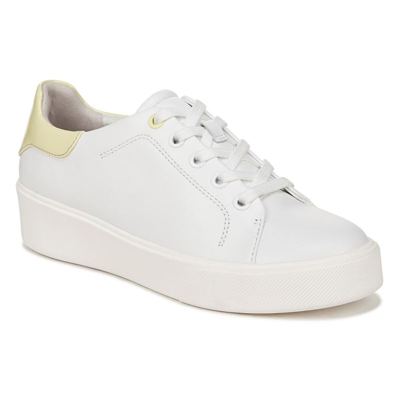 Naturalizer Women's Morrison 2.0 Lace Up Sneaker - White/Pastel Lime