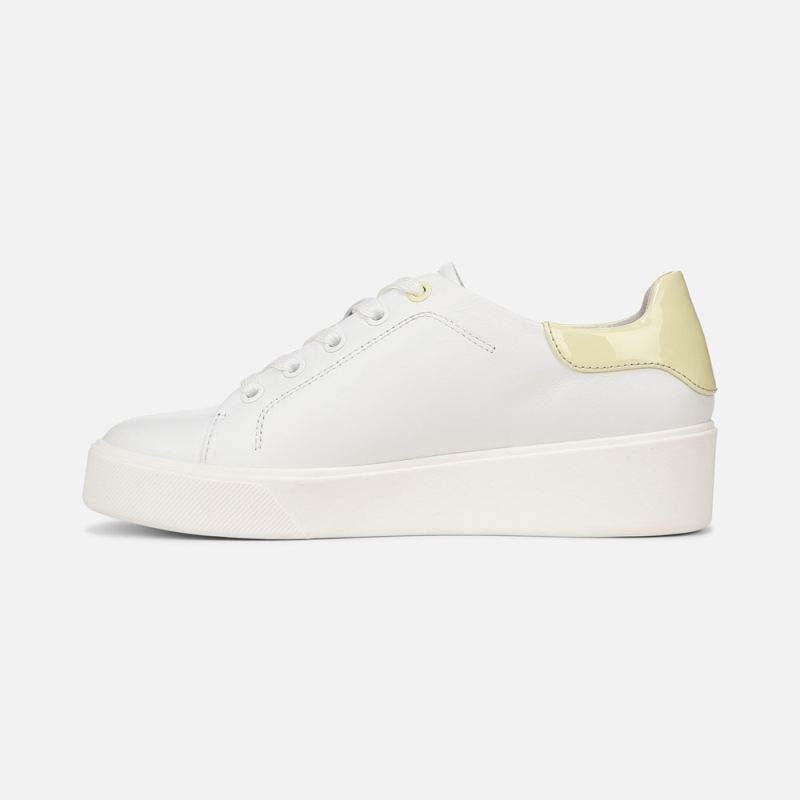 Naturalizer Women's Morrison 2.0 Lace Up Sneaker - White/Pastel Lime