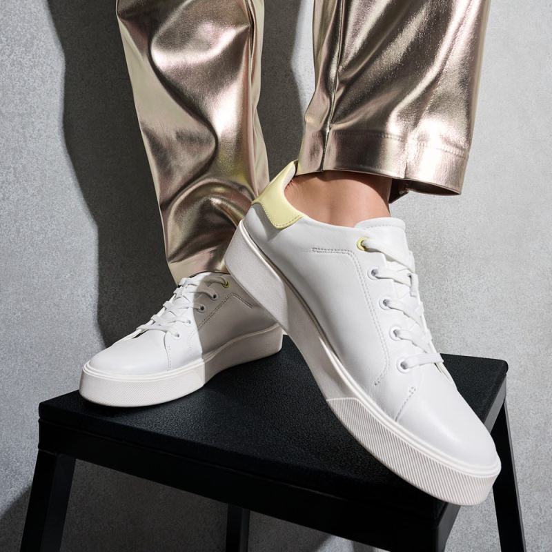 Naturalizer Women's Morrison 2.0 Lace Up Sneaker - White/Pastel Lime