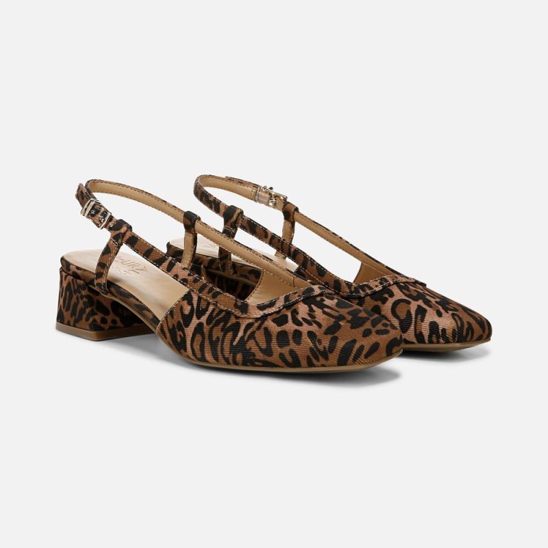 Naturalizer Women's Harper Slingback - Leopard Print Fabric