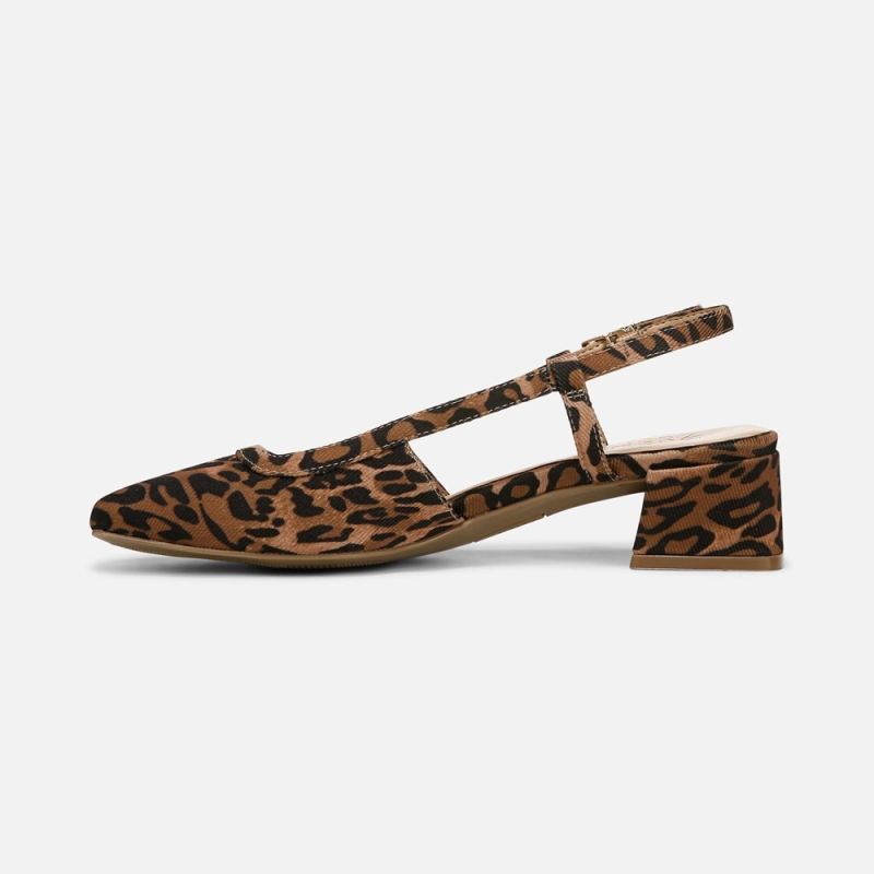 Naturalizer Women's Harper Slingback - Leopard Print Fabric