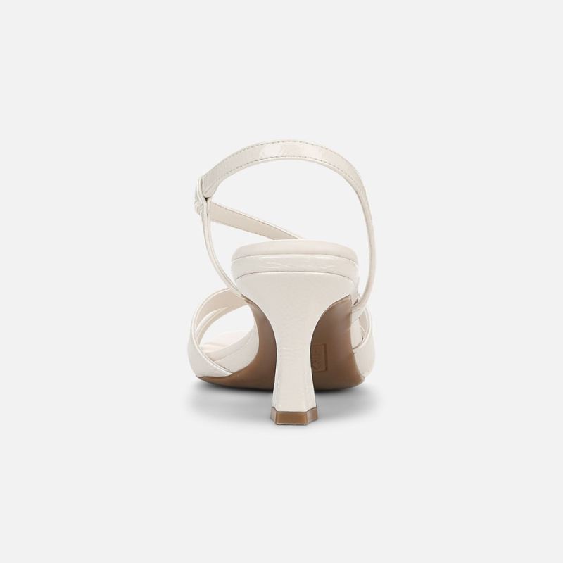Naturalizer Women's Kieran Strappy Dress Sandal - Warm White Faux Leather