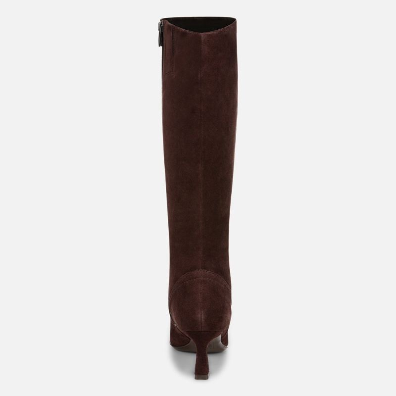 Naturalizer Women's Deesha Narrow Calf Knee High Boot - Mahogany Suede