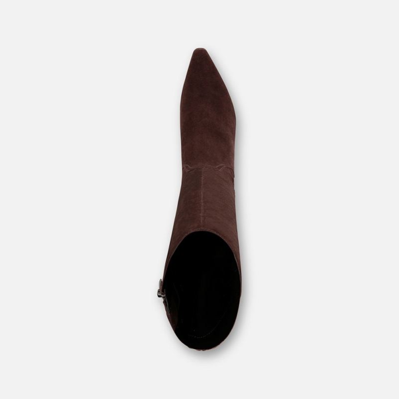Naturalizer Women's Deesha Narrow Calf Knee High Boot - Mahogany Suede