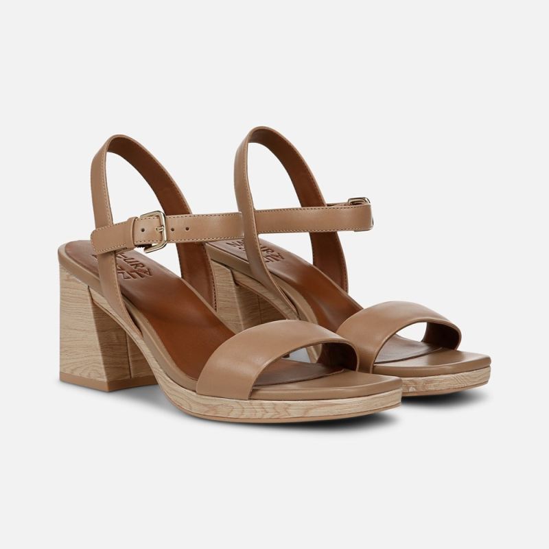 Naturalizer Women's Rose Dress Sandal - Bamboo Tan Leather