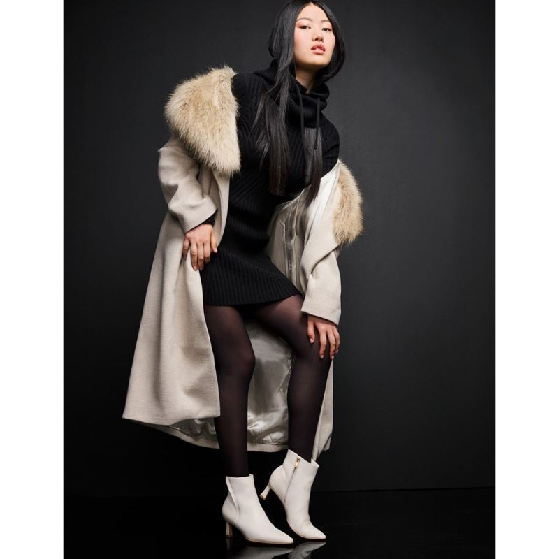 Naturalizer Women's Deesha Bootie - Warm White Leather