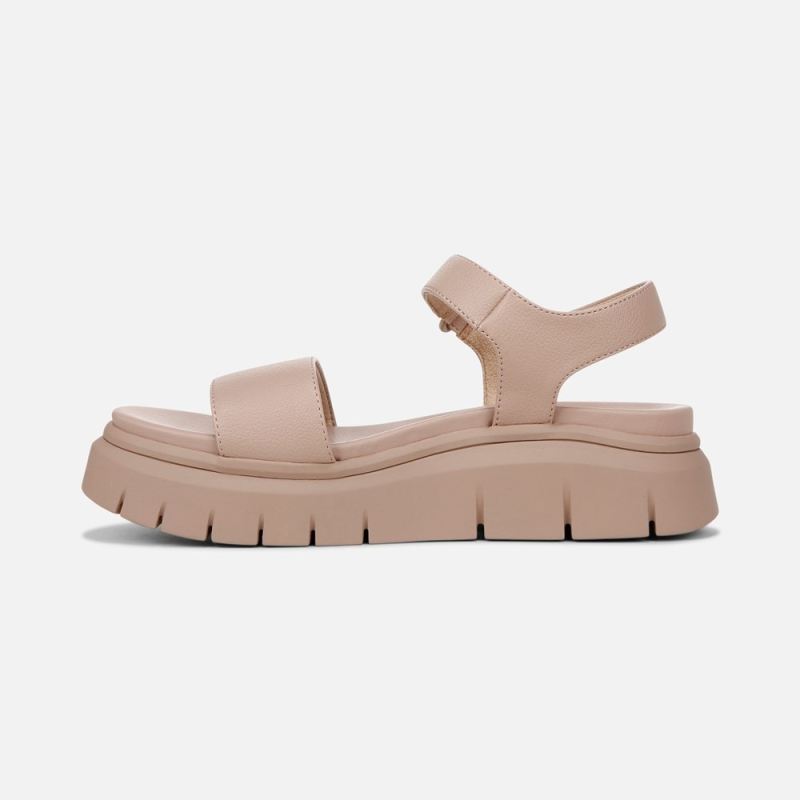 Naturalizer Women's SOUL Poppi Wedge Sandal - Blush Tumbled