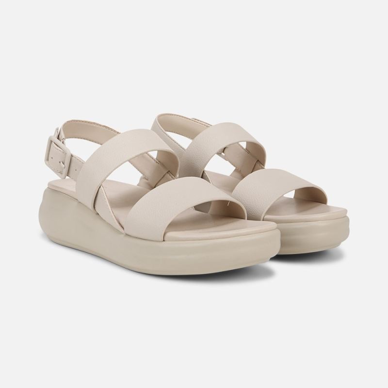 Naturalizer Women's Coast Wedge Sandal - Porcelain Faux Leather