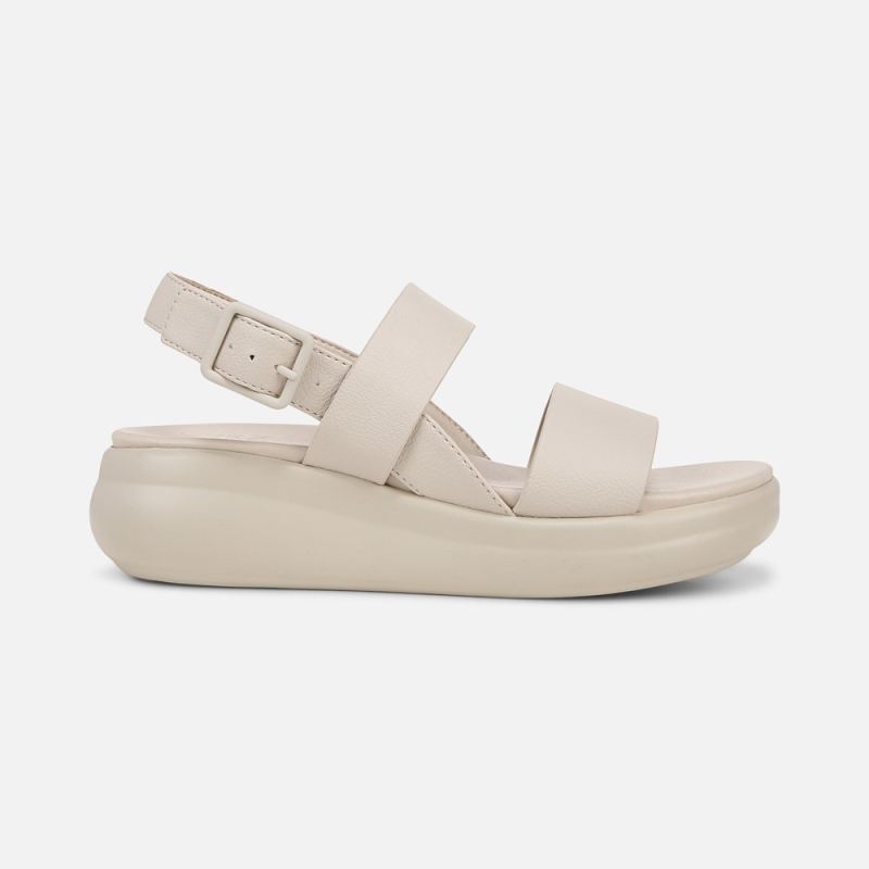 Naturalizer Women's Coast Wedge Sandal - Porcelain Faux Leather