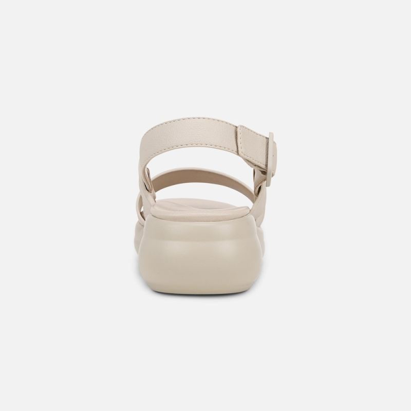 Naturalizer Women's Coast Wedge Sandal - Porcelain Faux Leather